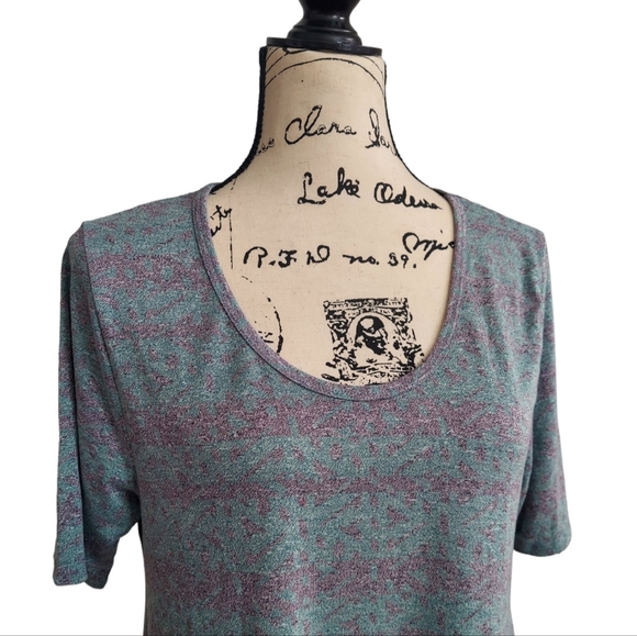 NWOT LulaRoe Classic Tunic Top Short Sleeve M - Picture 5 of 8